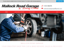 Tablet Screenshot of mallockroadgarage.co.uk